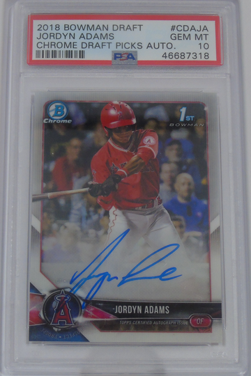 2018 1st Bowman Draft Chrome Auto PSA 10 Gem Mint