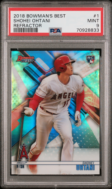2018 Boman’s Best Shohei Ohtani Refractor RC Rookie #1 PSA 9