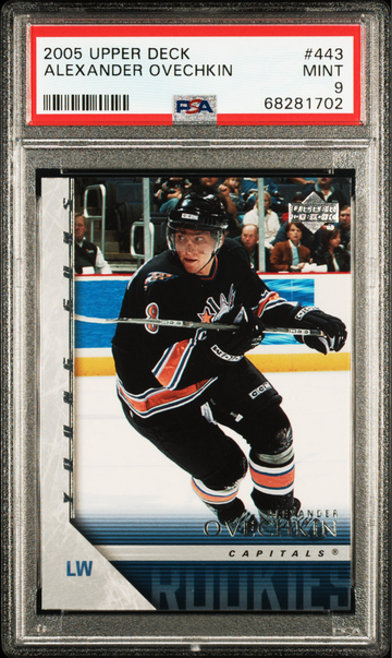 2005 Upper Deck Alexander Ovechkin Young Guns RC Rookie PSA 9 Capitals #443