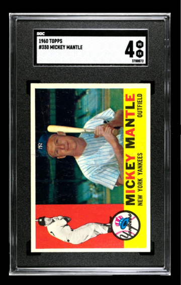 1960 Topps Mickey Mantle #350 SGC 4 (VG/EX)