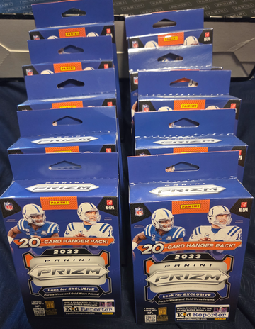 2023 PRIZM NFL HANGERS.  10 BOXES