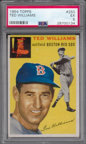 1954 Topps Ted Williams # 250 PSA 5