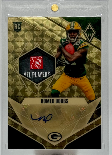 2022 Panini Phoenix Romeo Doubs Gold Vinyl RPA 1/1