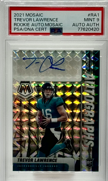 2021 Panini Mosaic Trevor Lawrence Rookie Auto 