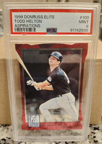1998 Donruss Elite Aspirations #100 Todd Helton RC #/750 Colorado Rockies HOF