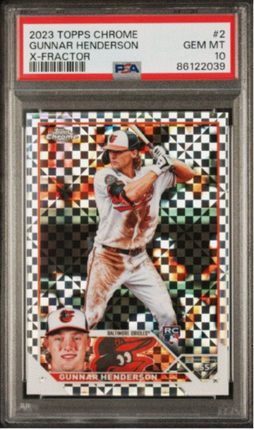 2023 Topps Chrome X-Fractor Gunnar Henderson 2