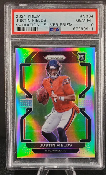 2021 Prizm Justin Fields Variation Prizm PSA 10
