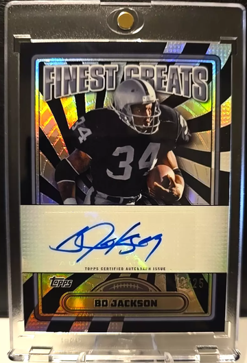 2024 Topps Finest Bo Jackson FINEST GREATS AUTOGRAPH AUTO Card /25
