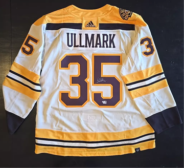 Linus Ullmark Signed Autographed Adidas Bruins Alternate Jersey 100th Fanatics COA