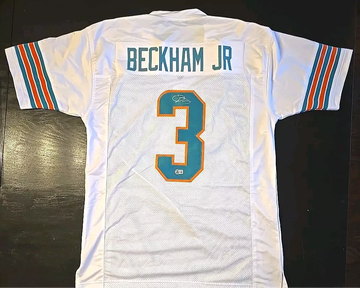 Odell Beckham Jr. Signed Miami Dolphins White Jersey (Beckett Cert.)