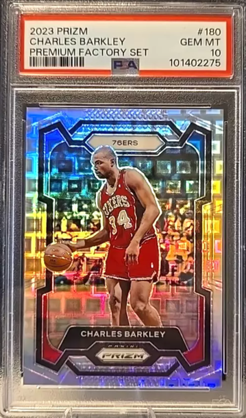 2023-24 Panini Prizm Charles Barkley PANDORA #'d /150 PSA 10 Gem #180
