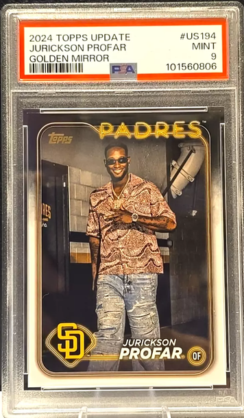  2024 Topps Update Jurickson Profar Golden Mirror Image Variation SSP