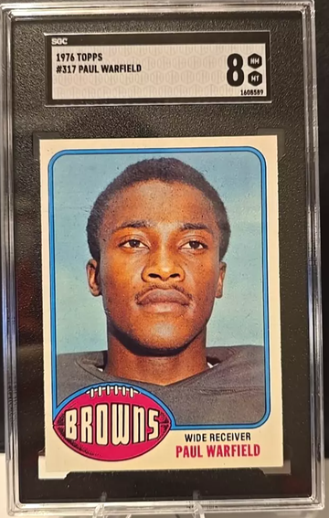 1976 Topps Paul Warfield #317 SGC 8 HOF Browns