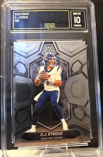 2024 Panini Mosaic 85 C.J. STROUD TEXANS GMA RARE 10 GEM MINT !