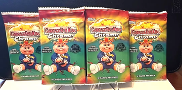 NEW 4-Packs Topps 2022 GPK Garbage Pail Kids CHROME Series 5 Card Set 1986