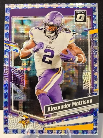 2023 Optic SSP Alexander Mattison NFL SHIELD !💎15 /32 Minnesota Vikings Mint