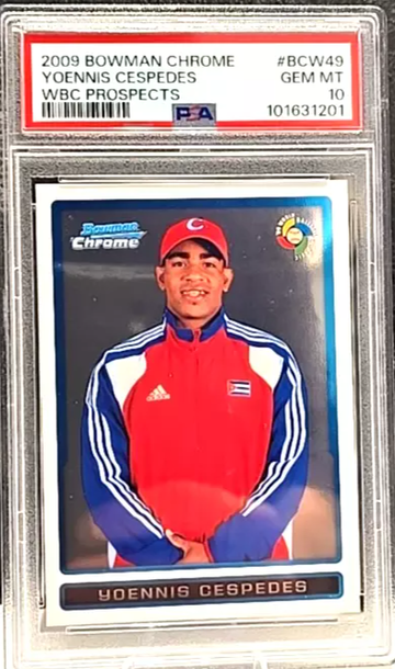 Yoennis Cespedes 2009 Bowman Chrome WBC #BCW49 PSA 10