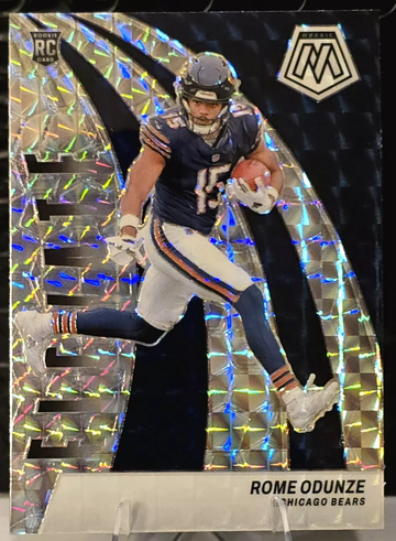Rome Odunze 2024 Panini Mosaic Rookie Elevate Silver Mosaic Prizm Bears RC #4