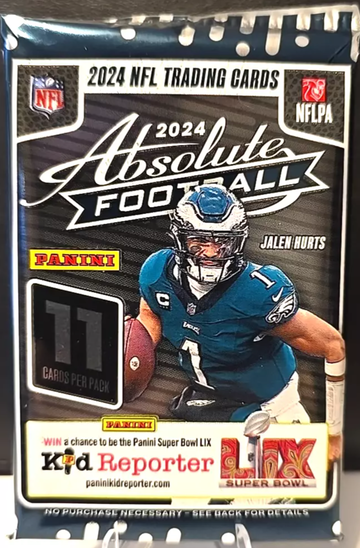 2024 Absolute Pack 11 Card - Auto/Relic/ Jayden Daniels/Williams/Bo Nix/Kaboom?