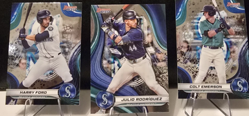 2023 Bowman's Best Mariners LOT OF 3 JULIO RODRIGUEZ, COLT EMERSON, HARRY FORD