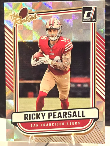 2024 Donruss Football Ricky Pearsall The Rookies 49ers Rookie RC #TR-16 Checker