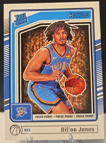 2024-25 Donruss Press Proof Rated Rookie Dillon Jones RC Thunder #250
