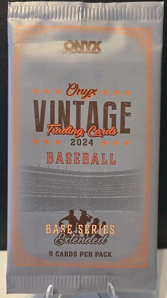 2024 ONYX Vintage Extended Series Baseball Hobby Pack (5 Cards) Skenes,Sasaki