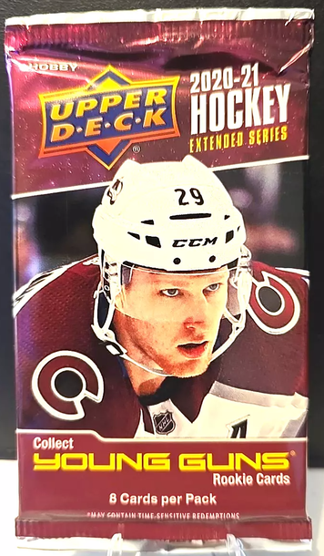 2020/21 UPPER DECK EXTENDED SERIES HOCKEY CARD UNOPENED HOBBY PACK Young Guns!