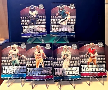 (6) 2024 Mosaic Touchdown Masters Hurts, Henry, McCaffrey, Hill, Marino, Samuel