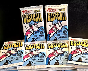 (2) 2021 Topps Heritage High Number Baseball Factory Sealed Hobby Pack LOT!