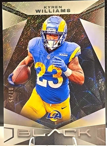 2024 Panini Black Kyren Williams (Sapphire) #'d 01 /35 SSP 1ST PRINT !! Rams