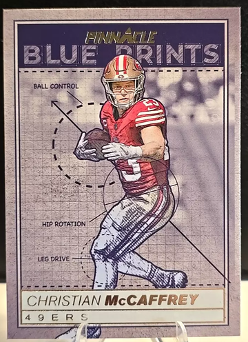 Christian McCaffrey Panini Encore Blue Prints #6 Pinnacle