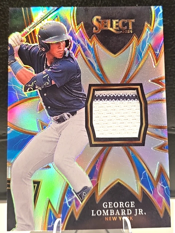 2024 Select Baseball Sparks George Lombard Patch Silver Prizm #SPK-GLJ YANKEES 