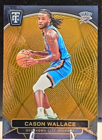 Cason Wallace 2024-25 Panini Totally Certified Neon Orange Mirror /299 #123
