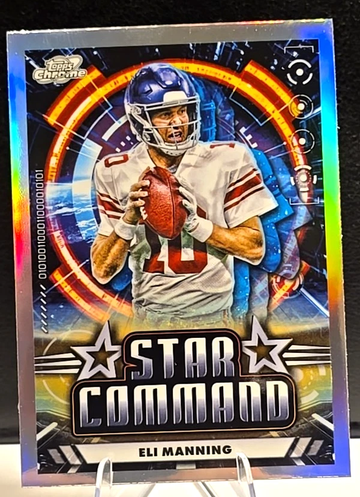 2024 Topps Chrome Cosmic Football ELI MANNING #SC-20 Star Command Refractor