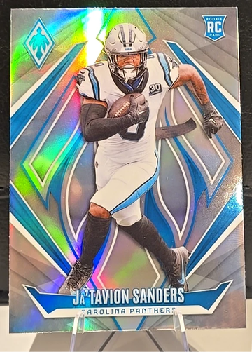 2024 PANINI PHOENIX JA'TAVION SANDERS SILVER #194, PANTHERS ROOKIE RC
