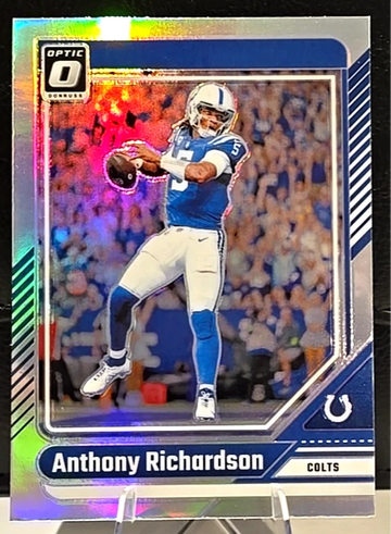 2024 Donruss Optic Football Anthony Richardson Silver Holo #82 Colts 