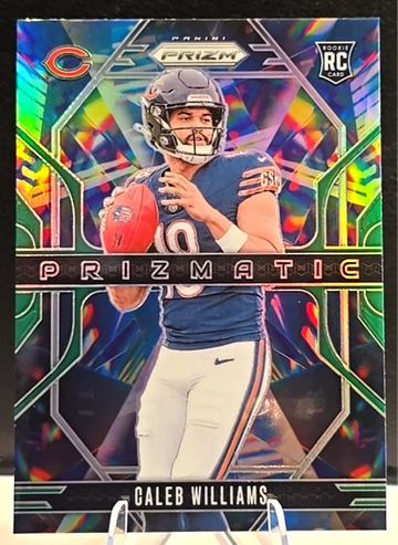 2024-25 Panini Prizm #1 Caleb Williams RC Prizmatic Green Prizm - Chicago Bears