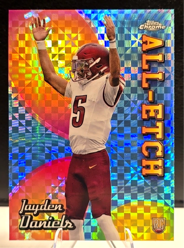 2024 Topps Chrome X Fractor All-Etch Jayden Daniels #CAE-JD