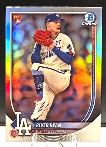 2025 Bowman Chrome RIVER RYAN RC Red Redemption #69 Los Angeles Dodgers