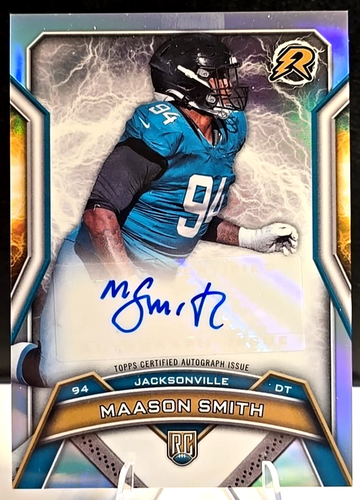 2024 Topps Resurgence Maason Smith RC AUTO REFRACTOR Rookie Jaguars LSU RRS-MS