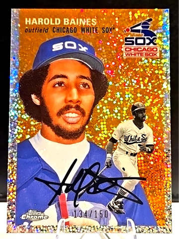 Harold Baines  2023 Topps Chrome  Platinum  /150  #266  Speckle Refractor  Whitesox
