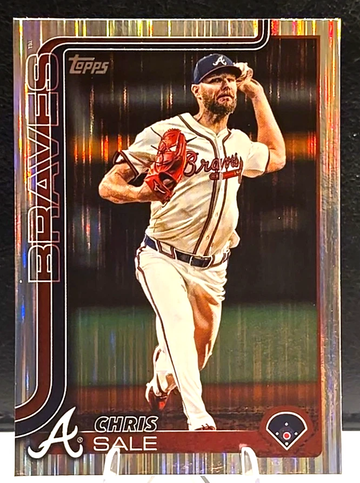 2025 Topps Series 1 - CHRIS SALE - Tinsel (Meijer excl) BRAVES SSP #316
