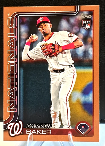 2025 Topps Series 2  Darren Baker  RC #511  Gold  /2025  Rookie SSP  Nationals