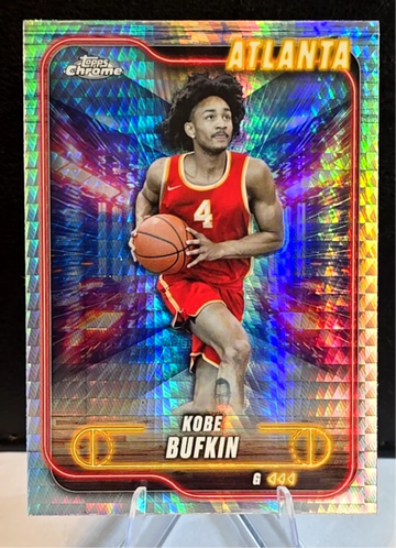 2024-25 Topps Chrome  Pulsar Refractor  Kobe Bufkin  Rookie  Atlanta Hawks 