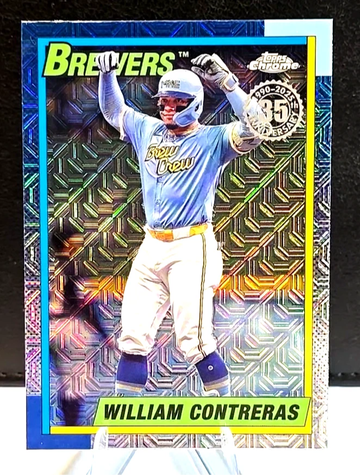 2025 Topps Series 2  Silver Pack  1990 Chrome  Mojo  William Contreras  Brewers
