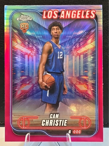 2024-25 Topps Chrome  Cam Christie  Magenta Topps Refractor (RC)  Clippers Rookie