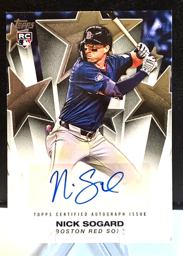 2025 Topps Series 2  #BSA2-NSO  Nick Sogard  RC  AUTO Autograph  Rookie Card  Red Sox