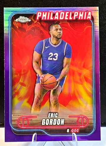 2024-25 Topps Chrome  Eric Gordon  Purple Refractor  SP  76ers