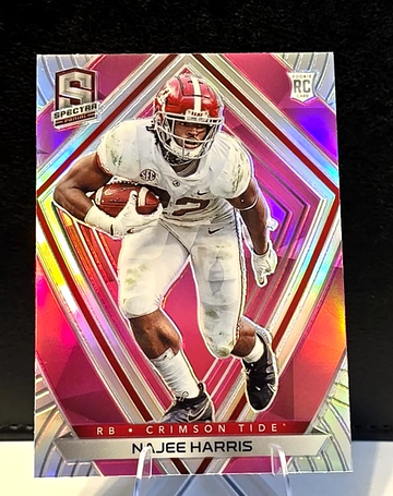 2021 Panini Chronicles  Draft Picks   Spectra  Pink Silver Prizm  Najee Harris  Bama Steelers